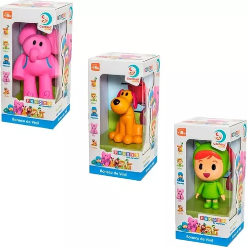 Boneco Pocoyo Pelucia 35cm Cabeça Vinil Fofinho C/ Cheirinho