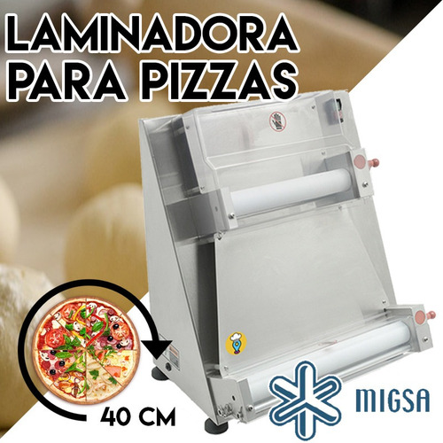 Imagen 2 de 4 de Laminadora De Masas Y Pizzas 40cm Nlapd400 Migsa