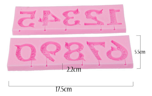Molde De Silicona Para Decoración De Tartas Con Números Para