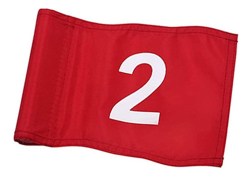 2 Banderas De Golf Con Bandera De Pin Insertada En Tubo, 2