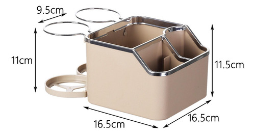 Caja De Almacenamiento Para Reposabrazos De Coche Portavasos