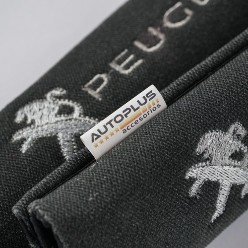 Protectores Cubre Cinturones Tela Gris Logo Audi Bordado