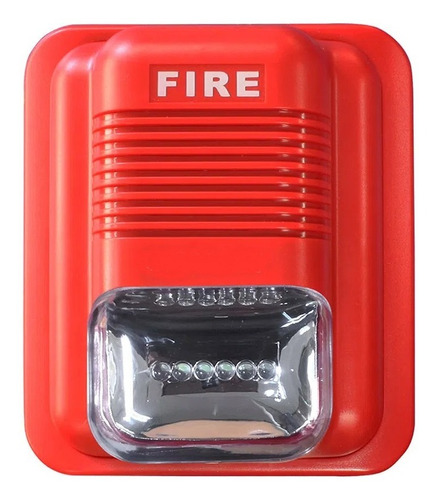 Sirena Flasher Sf-340 12v 90db Alarma Incendio