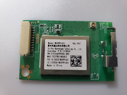 Modulo Wifi Para Pantalla Sanyo Fw43r41km Wcopr1601 (Usado)