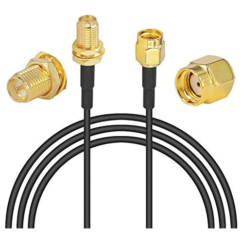 Nisaea Rg174 - Cable Alargador De Antena Rp-sma Macho A Hemb