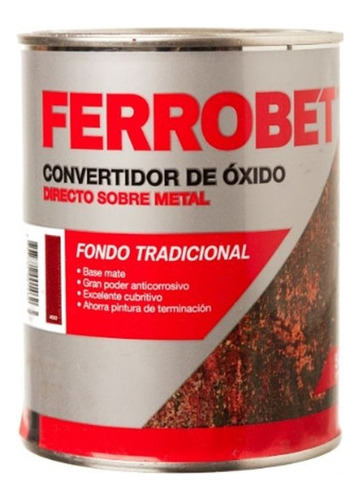Convertidor Oxido Ferrobet Rojo 4l  143224 Mm