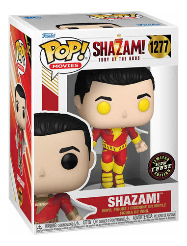 Funko Pop Shazam Fury Of The Gods Shazam Chase Glow #1277