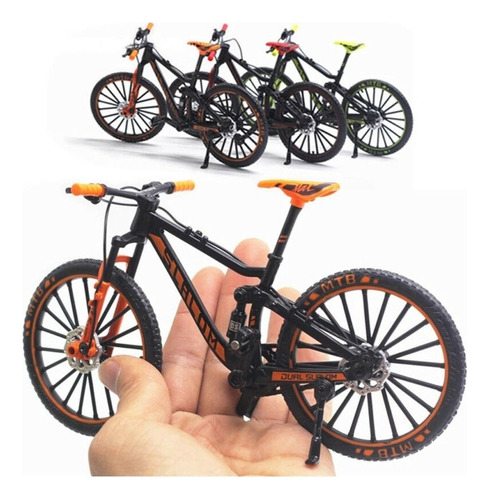 Modelo De Bicicleta Mountain Bike 1:10 Mini Modelo De Carrer