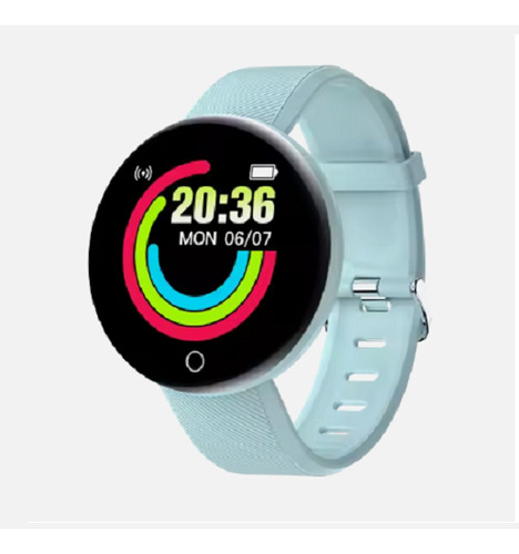 Smartwatch Reloj Inteligente D18 Macaron Negro Negro Negro