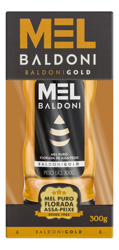 Baldoni Gold Florada Assa-Peixe mel puro squeeze 300g