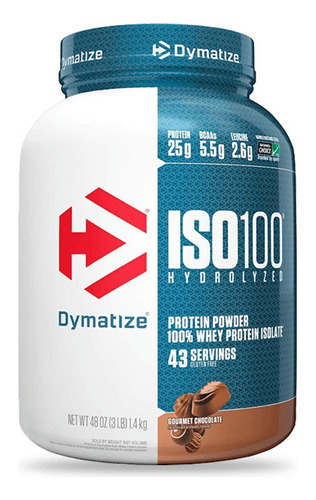 Proteina Whey Iso100 Hydrolyzed Dymatize 3 Libras Isolate