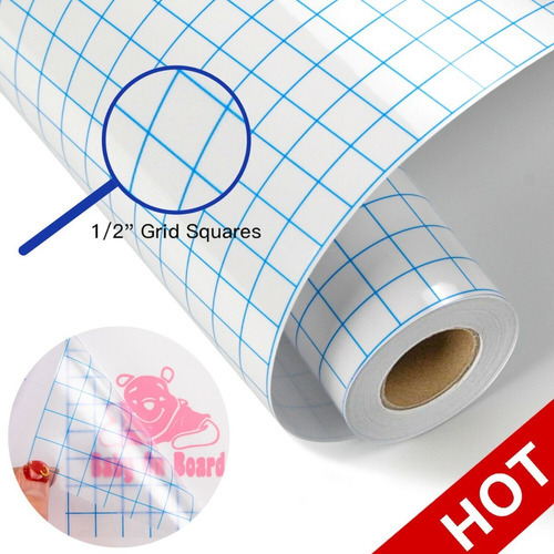 Rollo Htvront Transfer Papel Adhesivo con Cuadrícula Azul 30x365cm MKD-SG031805