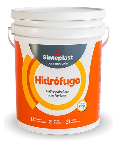 Hidrófugo Int Ext Impermeabilizante Morteros Sinteplast 20 L