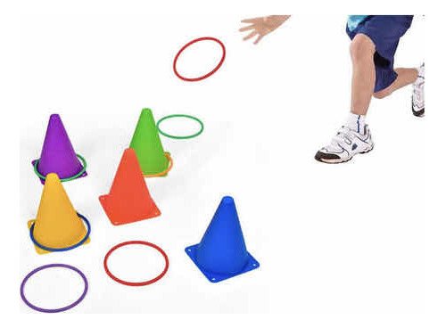 Set Entrenamiento Con Cono Y Aros Agilidad Crossfit
