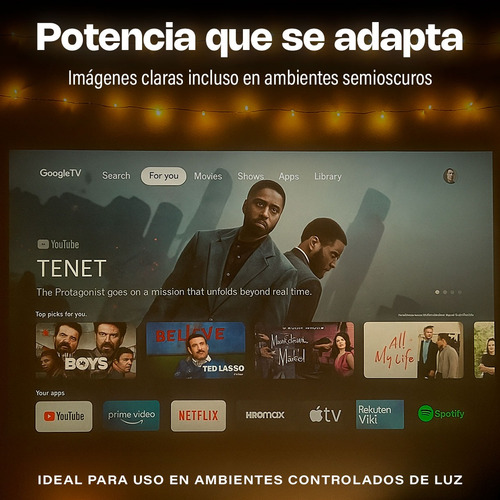 Proyector Portátil 4k A10 Con Bluetooth Wifi Andorid