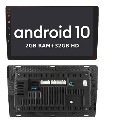 Central Multimídia Mp5 2din 9pol Android 32gb 2gb Ram Gps