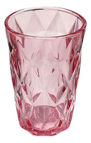 Kit 6 Copos Diamond Rosa 350ml - 123util