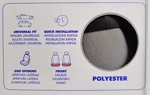 X2 Funda Cubre Asiento Delantero Poliéster 2asientos Sparco