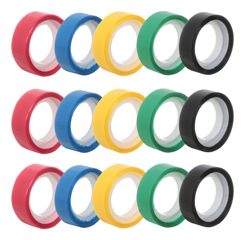 Fita Adesiva Durex Colorida Pote Com 100 Peças De 12mm X 10m