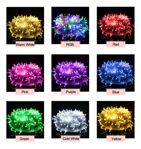 Cadena De Luces Led Navideñas Con Forma De Guirnalda Navideñ