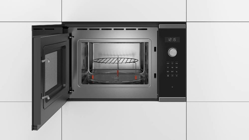 Microondas Grill Bosch Serie 6 Bel554ms0 Acero Inox Negro