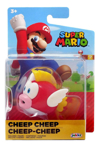Figura Super Mario Cheep Cheep 6cms Articulada - Ps