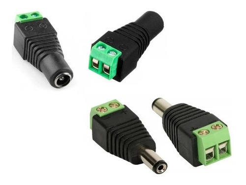 Kit 100 Conector Bnc Mola +100 P4 Macho +100 P4 Fêmea