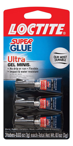 Loctite 1906107 Super Glue Ultra Gel Minis Transparente 3