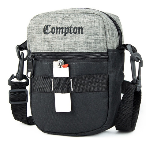 Imagem 1 de 7 de Shoulder Bag Bolsa Necessaire Pochete Everbags Compton Cinza