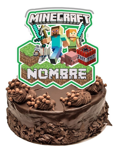 Kit Imprimible Topper Cake Minecraft Mod2 Cameo Silhouette