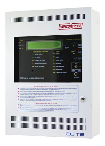 Imagen 2 de 4 de Panel Alarma Contra Incendio Vencontrols Vc-16elite
