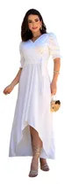 Comprar Vestido Longo Transpassado Evangélico Caimento Leve Premium