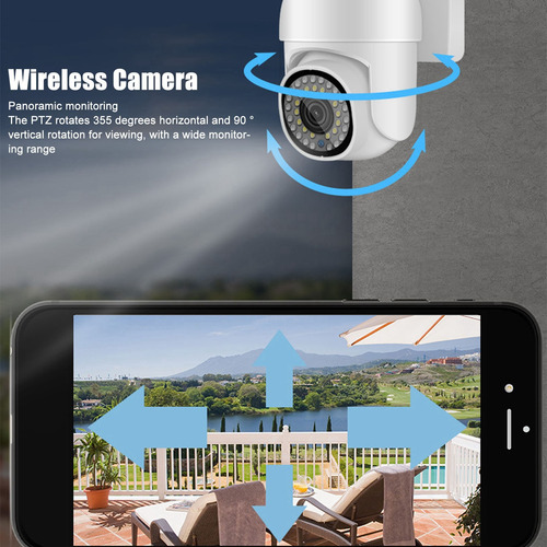 Câmera De Segurança Doméstica 2mp Ptz Smart 1080p Ip66 Water