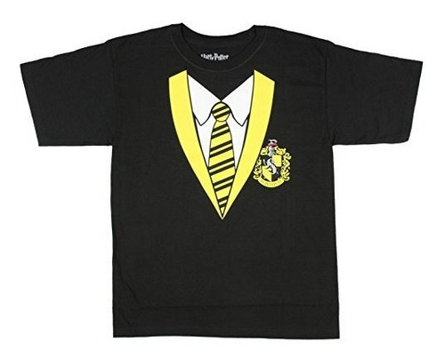 Camiseta Disfraz Casa Hufflepuff Niño Bragado