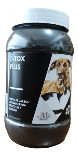 Polvo De Carbon Activado Detox Para Mascotas Y Ganado 250 Gr