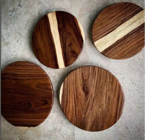 Tabla Lazy Susan Giratoria Madera Parota P/mesa 90cm Kamaná