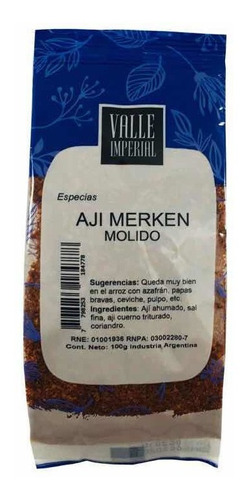 Ají Merken Molido 100 G - Valle Imperial