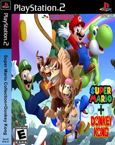 Jogo Super Coleção `Para Playstation 2 PS2 ( Super Mario, Donkey Kong)