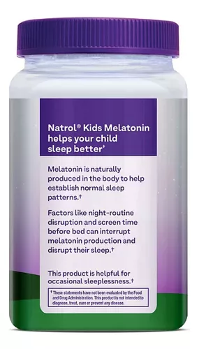  Natrol Melatonina para niños de 1 mg, suplemento