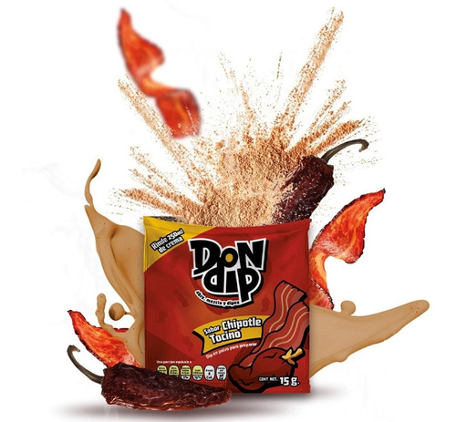 Dip Sabor Tocino Con Chipotle Dip Para Botanear 15g 8 Piezas