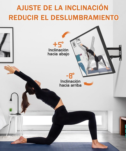 Soporte De Pared Para Pantalla Tv/monitor De 14 A 60 Negro