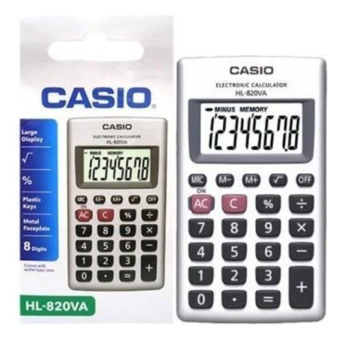 Calculadora Casio (hl-820va) /8 Dígitos