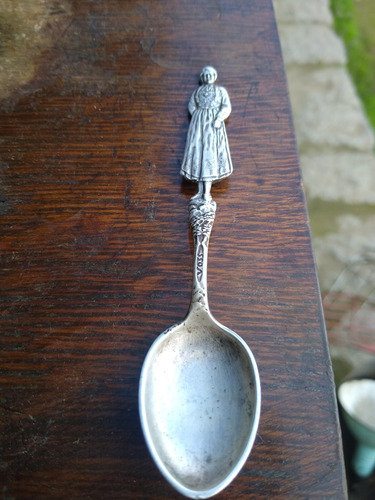 Cuchara De Plata De Colección Antigua