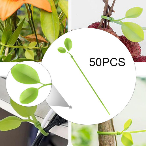 50 Bridas Para Plantas, Resistentes, De 8 Pulgadas,
