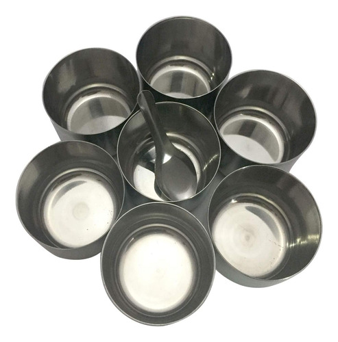 Caja De Especias De Forma Redonda De Acero Inoxidable Dabba