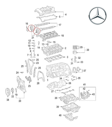 Imagen 4 de 9 de Variadores Motor Distribucion Completa Mercedes Kompressor