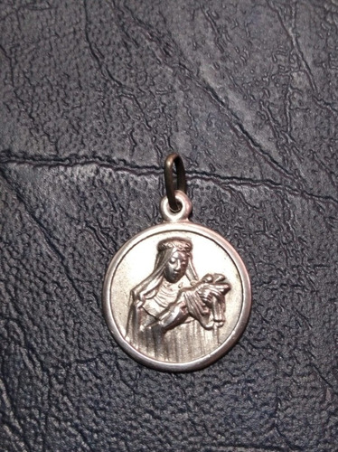 Medalla Santa Lucia Plata 14 Mm Kendra Joyas