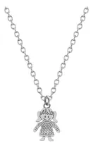 Comprar Collar Dije Niña Hija Regalo Mamá Dia De La Madre Plata