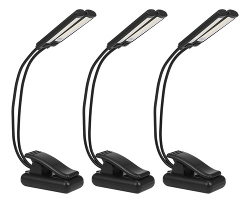 Juego De 3 Luces Led Con Clip Para Soporte De Música, Sin Pa