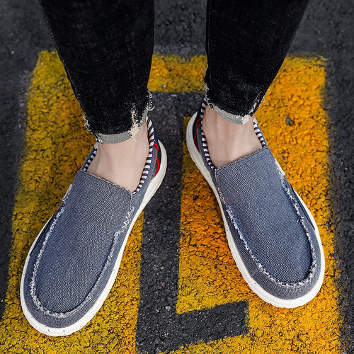 Zapatos De Lona Para Hombre Casual Caminar Tenis